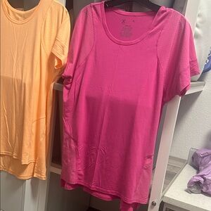 Women's Pink and Peach Activewear Top
